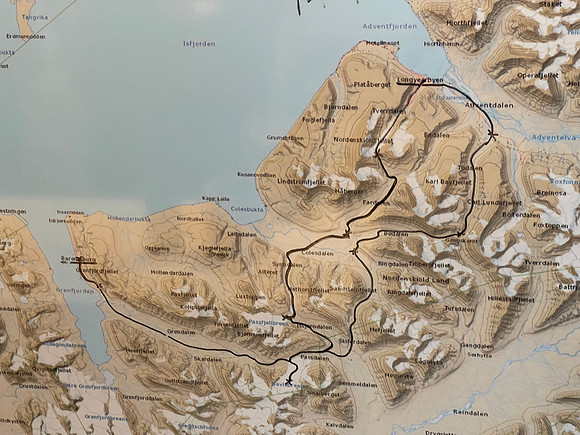The "Scooter" Route from Longyearbyen to Barentsburg