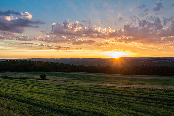 Sunrise over NWS Hills, 6/27/2015