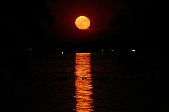 Moonrise over Pillar Point - 2022-10-11