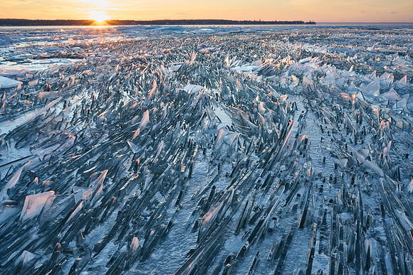 Sunrise over Lake Ontario, 2023-01-11