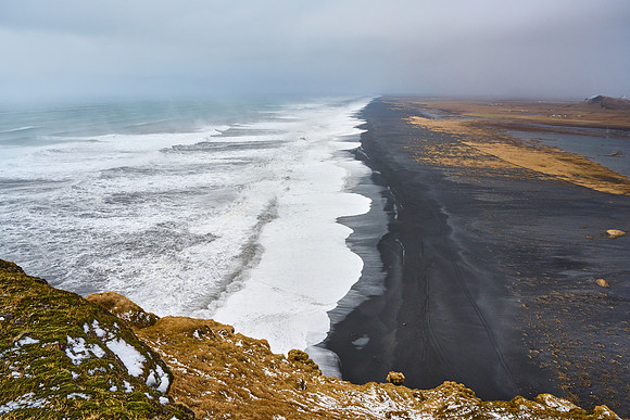 Looking west from from Dyrholaey
