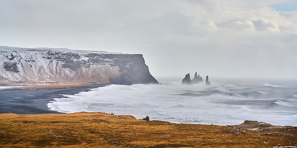 Reynisfjara Beach & Sea Stacks from Dyrholaey