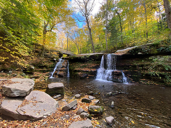 Falls on West Kill, 2020-10-08
