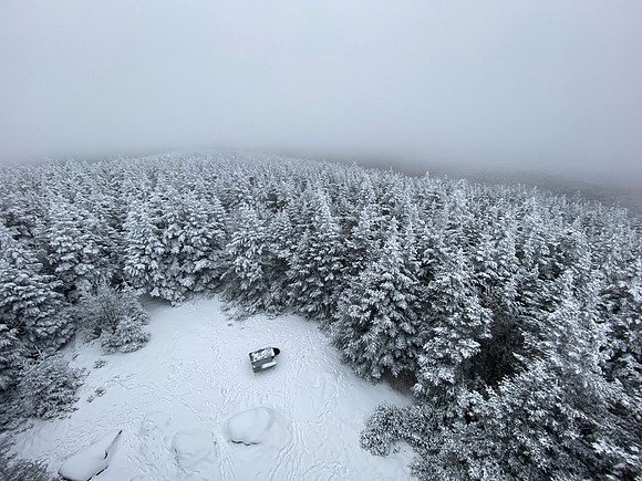 View from Fire Tower on Balsam Lake Mt, 2020-12-20