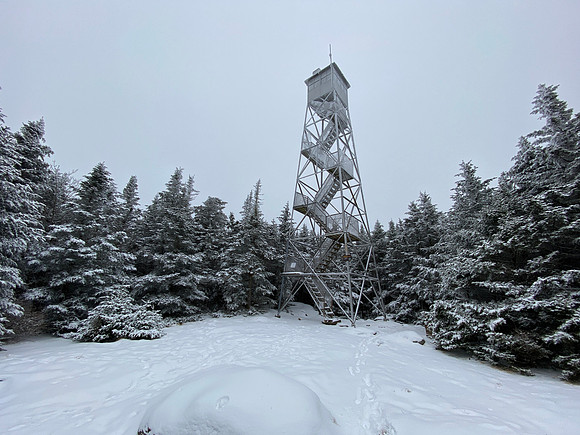 Fire Tower on Balsam Lake Mountain, 2020-12-20