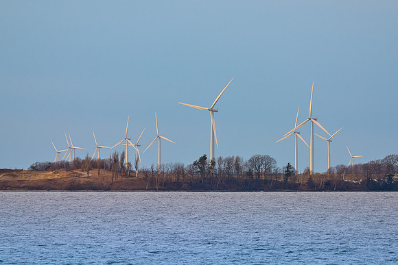 Windmills on Wolf Island, Cape Vincent, 2024-02-25