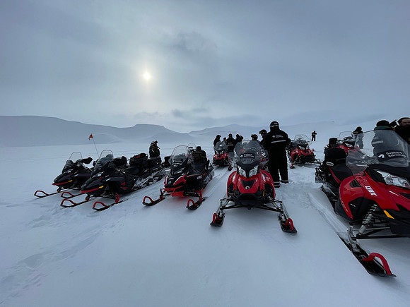 Return trip - blowing snow and low visibility