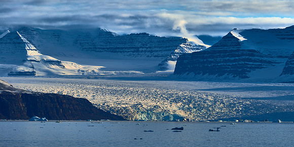 Bredegletscher Glacier, Vikingebugt Inlet, Scoresby Sound, 2019-09-09