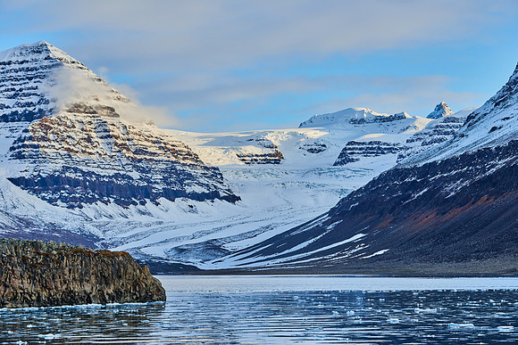 Glacier, Vikingebugt Inlet, Scoresby Sound, 2019-09-09