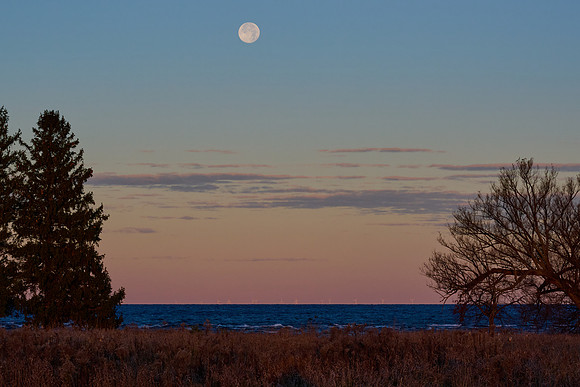 Pt Peninsula, Moonset, 2024-11-16
