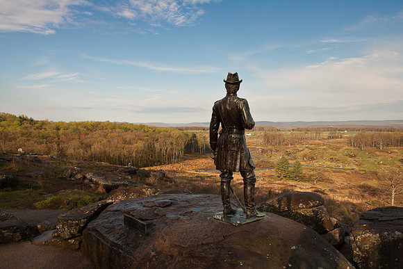 Little Round Top, looking toward Devil's Den