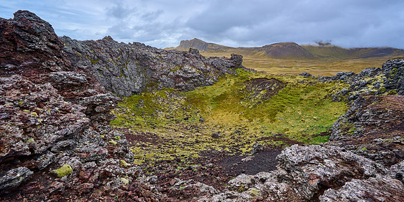 Caldera of Dormant Volcano, June 2025
