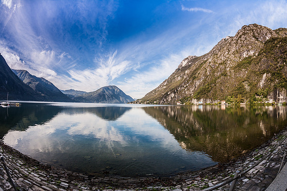 Lake Lugano, Porlezza, Italy