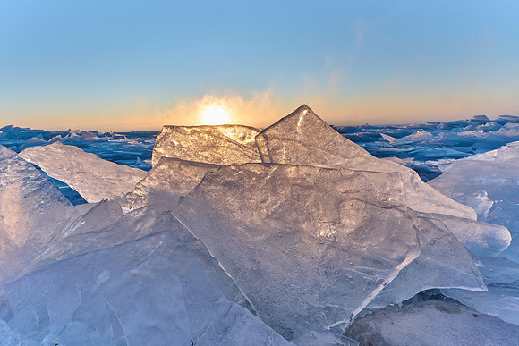 Sunrise over Lake Ontario, 2022-01-21