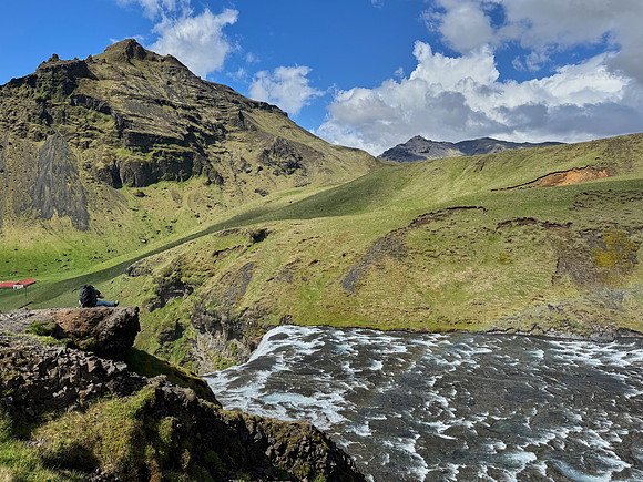Sam at Skógafoss, May 2025