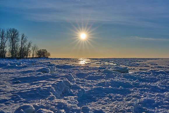 Sunset at Dablon Pt, 2/1/2025
