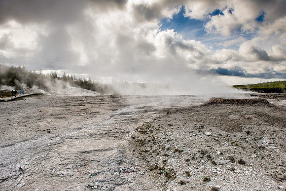 Geysers near Old Faithful, Yellowstone National Park